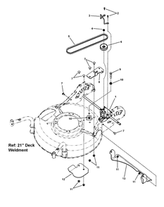 Transmission Group Diagram and Parts List for 7800670-BBRS219BS 2010 Briggs and Stratton Lawn Mower